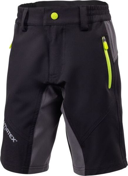 Dětské funkční MTB šortky KLIMATEX Bito černé Velikost: 158