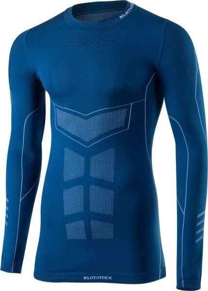 Pánské funkční bezešvé termo triko KLIMATEX Tanso modré Velikost: XL/2XL