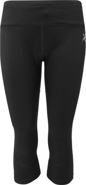 Dámské běžecké 3/4 legíny KLIMATEX Konana černé Velikost: XS