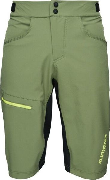 Pánské MTB šortky KLIMATEX Ebony zelené Velikost: M