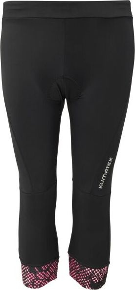 Dámské 3/4 cyklo šortky KLIMATEX Kaumi černé Velikost: M