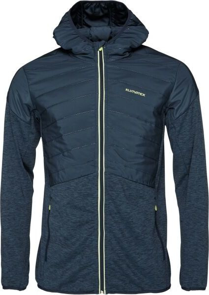 Pánská hybridní mikina KLIMATEX Morio modrá Velikost: 2XL