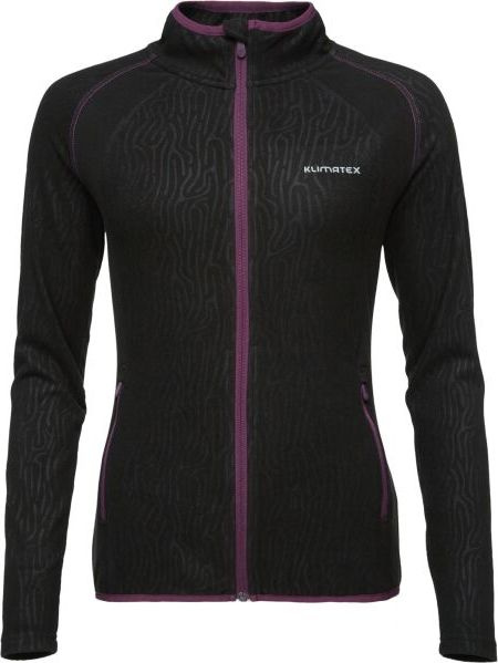 Dámská fleecová mikina KLIMATEX Libelu černá Velikost: XL