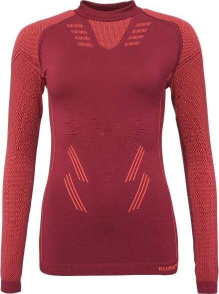 Dámské funkční triko KLIMATEX Yama Seamless vínová Velikost: L/XL