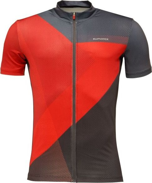 Pánský cyklodres s krátkým rukávem KLIMATEX Koblet červená Velikost: M