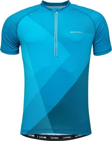 Pánský cyklodres s krátkým rukávem KLIMATEX Jarix modrá Velikost: 3XL