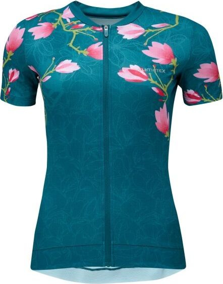 Dámský cyklodres s krátkým rukávem KLIMATEX Lizzi tmavě modrá Velikost: 2XL