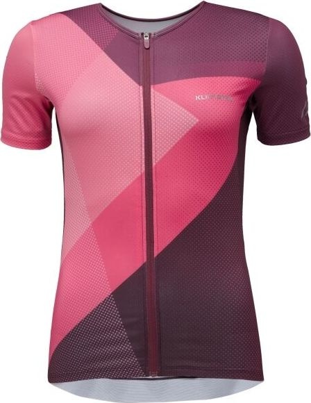 Dámský cyklodres s krátkým rukávem KLIMATEX Strada růžová Velikost: 2XL
