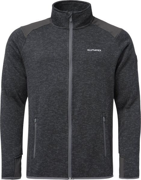 Pánský kombinovaný svetr KLIMATEX Nevis tmavě šedá Velikost: M