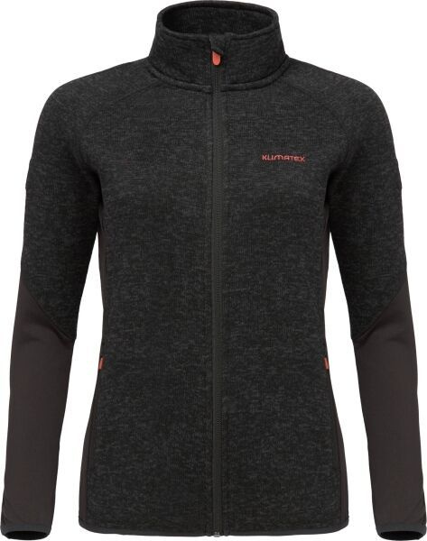 Dámská hybridní mikina KLIMATEX Sora černá Velikost: 2XL