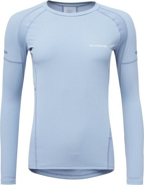 Dámské performance triko s dlouhým rukávem KLIMATEX Defar světle modrá Velikost: 2XL