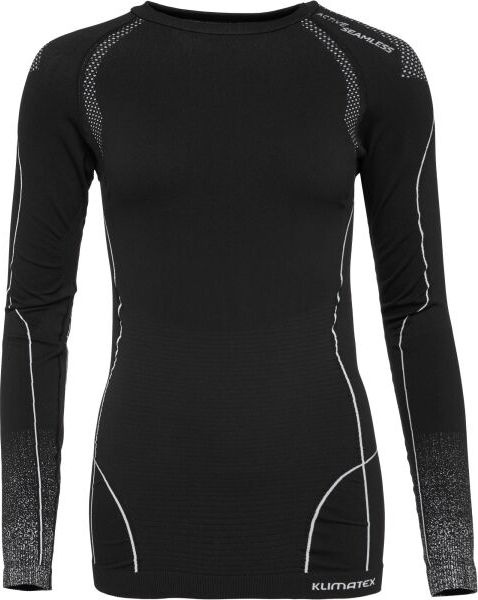 Dámské bezešvé termo triko KLIMATEX Glimt Seamless černá Velikost: L/XL