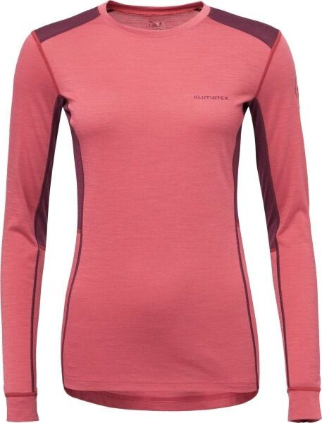 Dámské merino blend triko KLIMATEX Veifa Merino růžová Velikost: 2XL