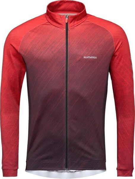 Pánský hřejivý cyklodres KLIMATEX Hinau červená Velikost: M