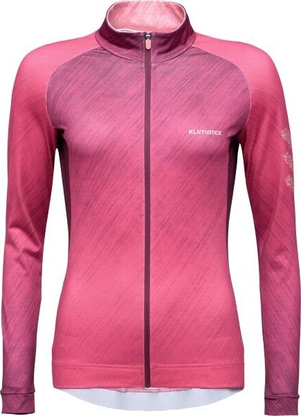 Dámský hřejivý cyklodres KLIMATEX Ruth růžová Velikost: 2XL