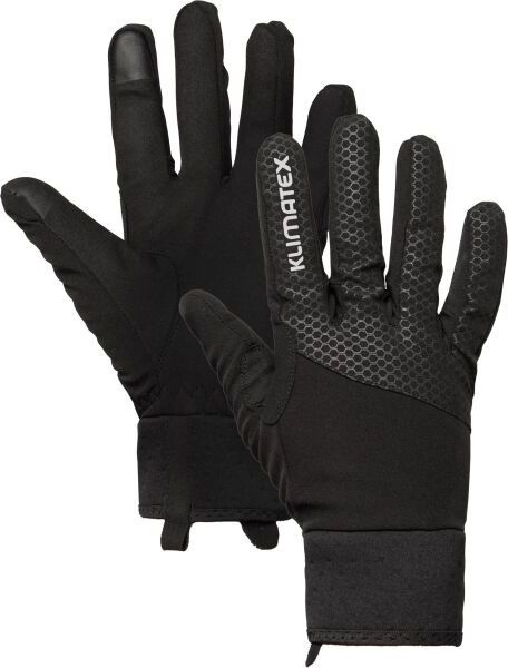 Softshellové rukavice KLIMATEX Nihoa No Wind černá Velikost: S