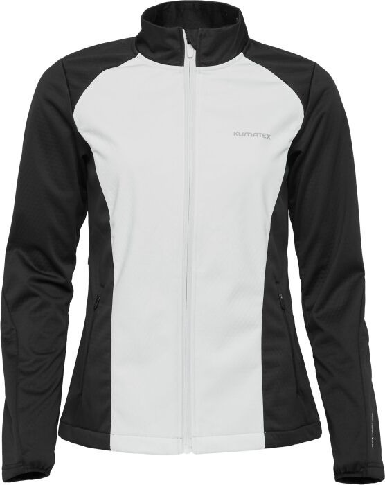 Dámská softshellová bunda KLIMATEX Kasha bíločerná Velikost: L