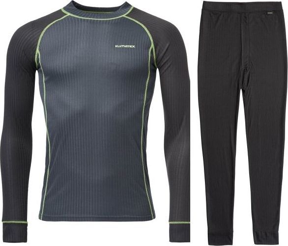 Pánský funkční termoset KLIMATEX Dasty černá Velikost: 3XL
