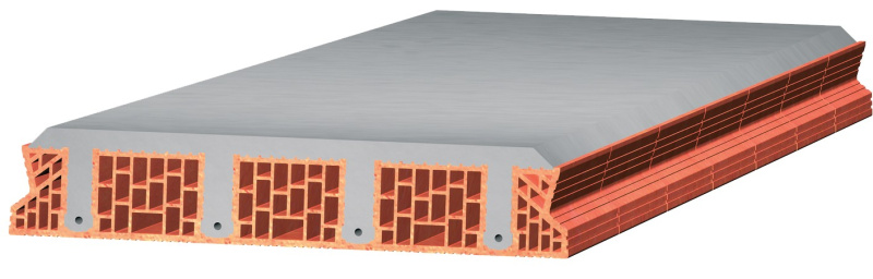 Panel stropní Heluz 1200×230×4750 mm