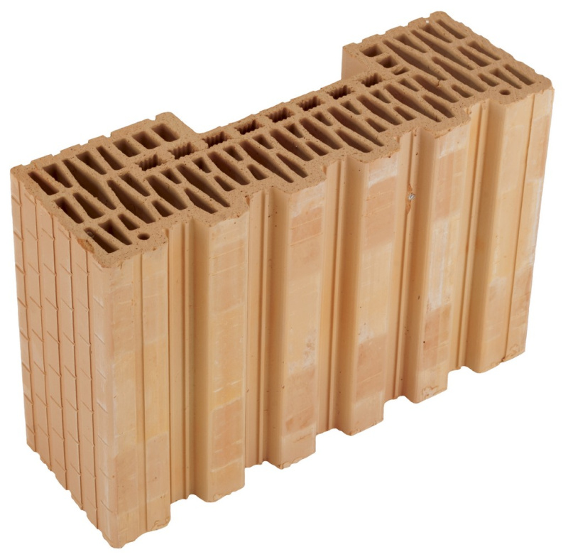 Cihla broušená HELUZ FAMILY 38-K-1/2 poloviční krajová 125×380×249 mm