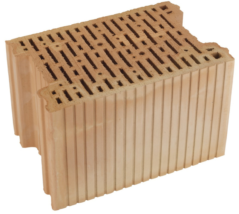 Cihla akustická HELUZ AKU 25 MK P20 s maltovou kapsou 375×250×238 mm