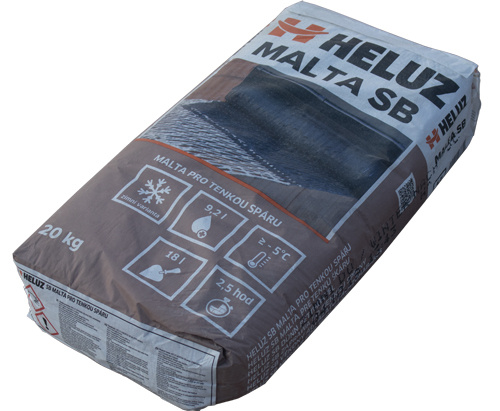 Malta zdicí HELUZ SB na broušené zdivo zimní 20 kg