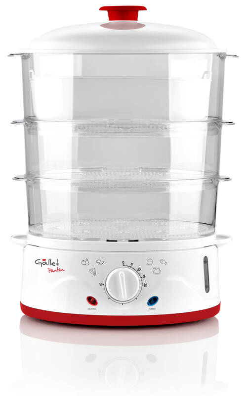 3-patrový elektrický parní hrnec Gallet Pantin CUV 962 / 900 W / 1,5 l / 8,5 l / časovač / bílá Varianta: ivi1