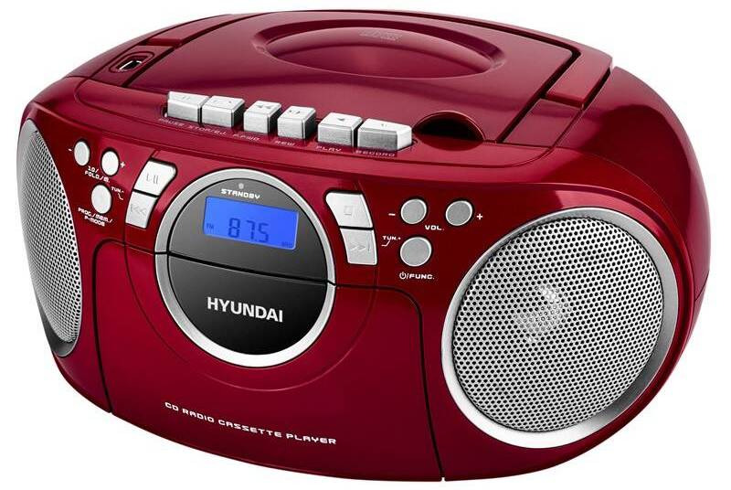 Radiomagnetofon Hyundai TRC 788 AU3RS / CD / MP3 / USB / červená Varianta: ivi1