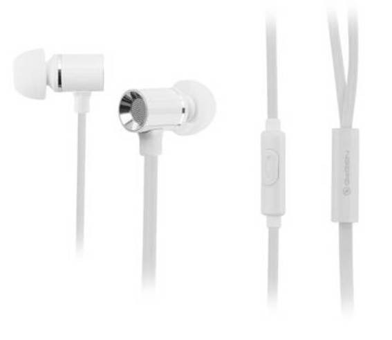 Sluchátka GoGEN ECM 61W / 3,5 mm Jack / 20-20000 Hz / 105 dB / bílá Varianta: ivi1