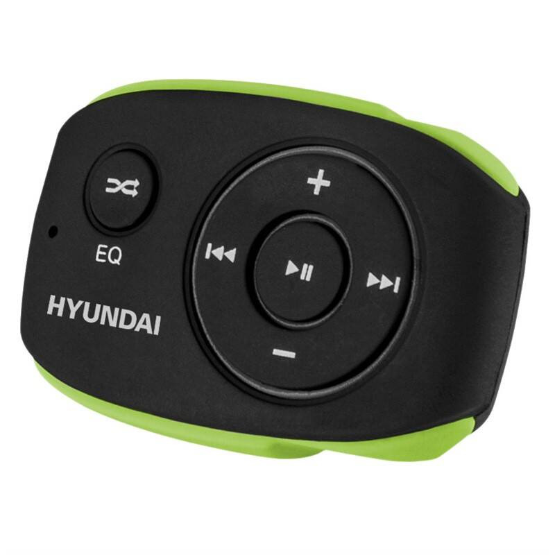 MP3 přehrávač Hyundai MP 312 / 4 GB / USB / 3,5mm jack / černá/zelená Varianta: ivi1