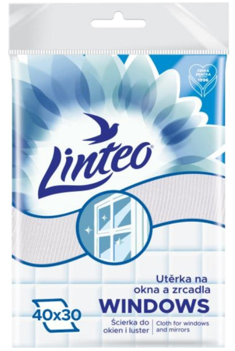 Linteo Satin švédská utěrka na okna a zrcadla 40 x 30 cm 1 ks