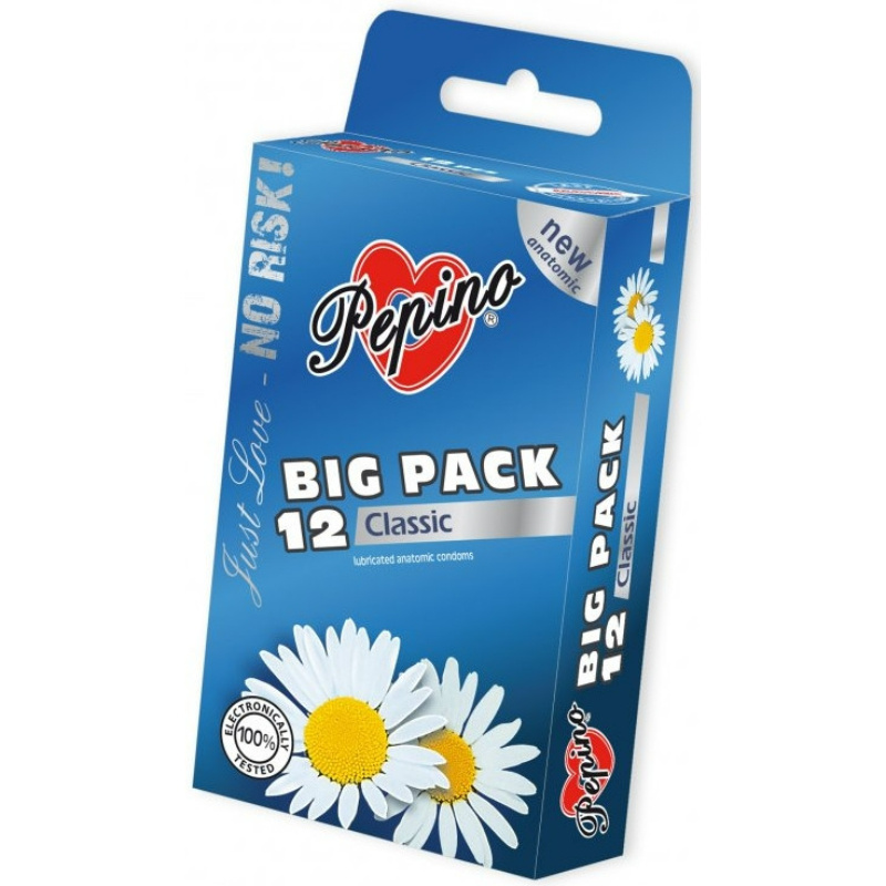 PEPINO Classic Big pack pánské kondomy 12 kusů
