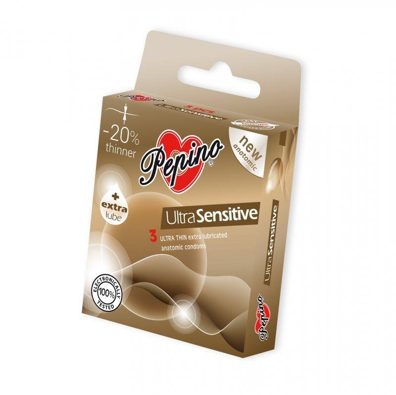 PEPINO Ultra Sensitiv Kondomy 3 kusy