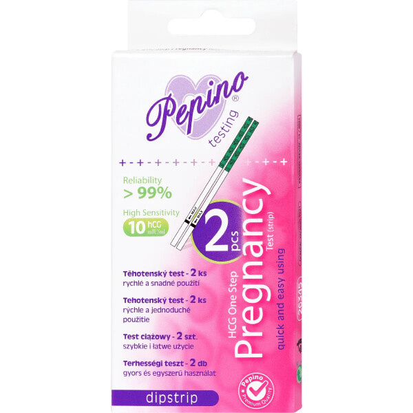 PEPINO Dipstrip těhotenský test 2 ks