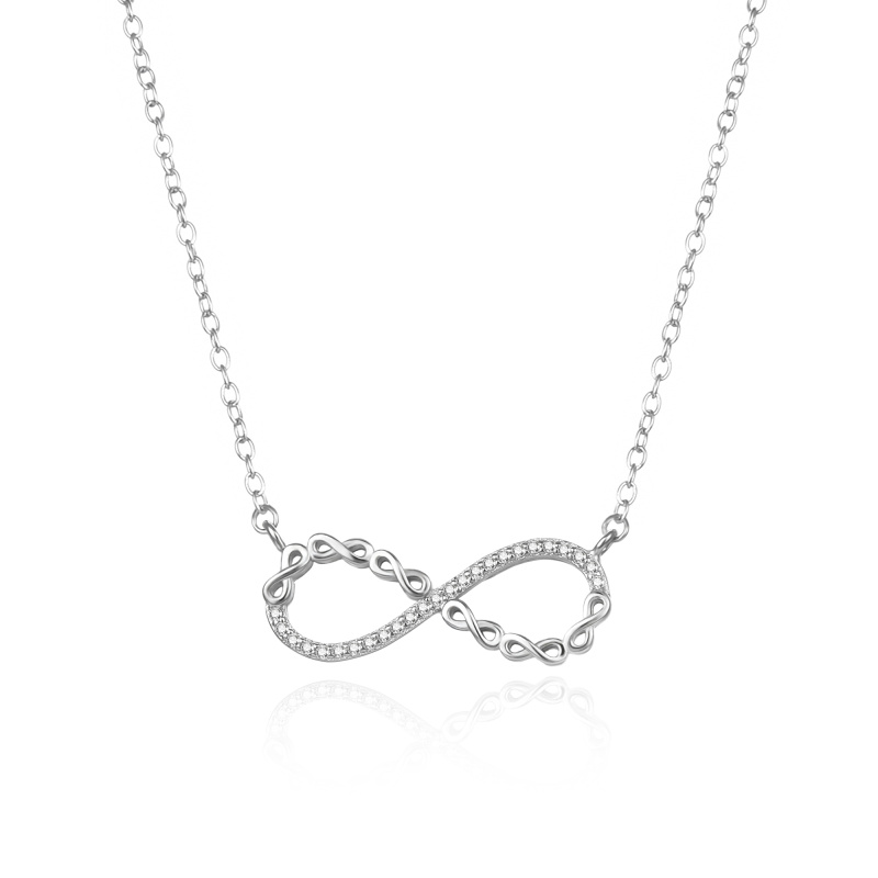 Agato Designový stříbrný náhrdelník Nekonečno AGS1547/47