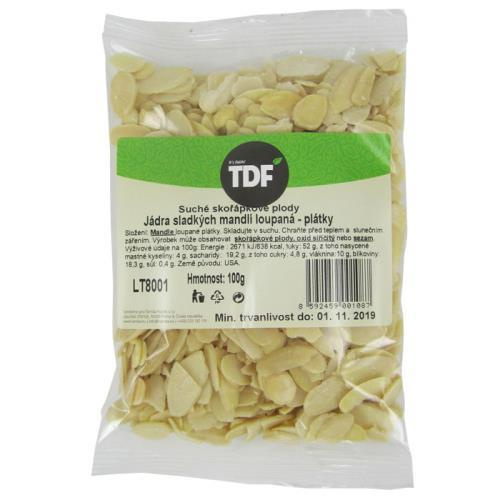 TDF mandle plátky 100g
