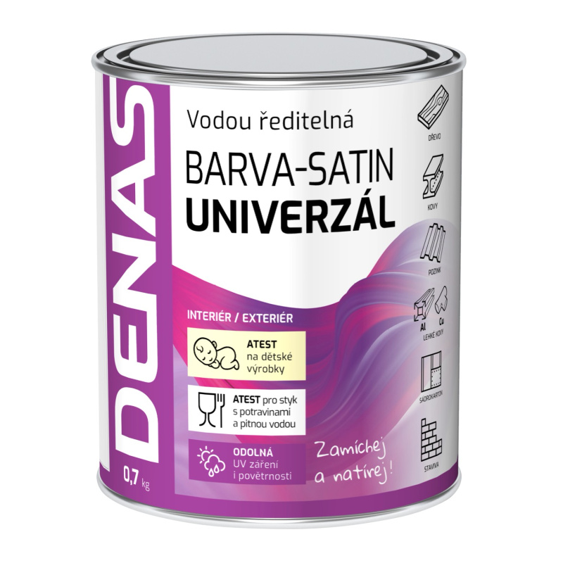 Denas uni satin 0240 hneda 0,7 kg