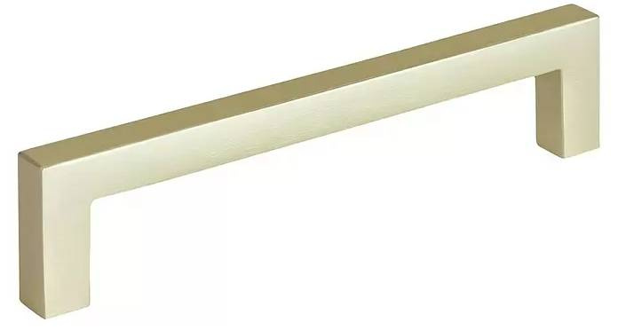Nábytková úchytka Walteco Prisma / rozteč 128 mm / hliník / broušená mosaz Varianta: ivi1