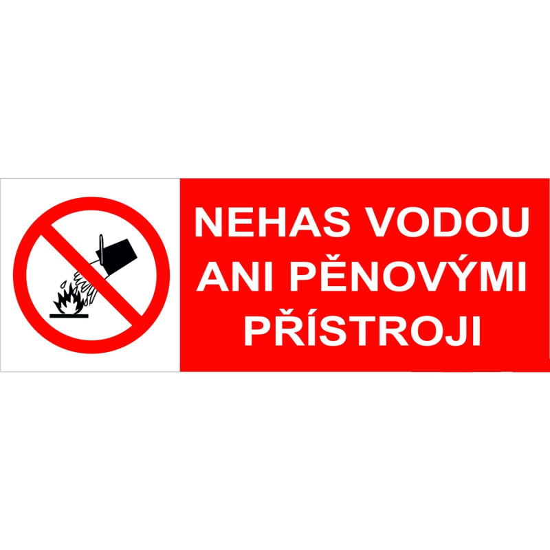 Tabulka Nehas vodou 105 mm x 37 mm