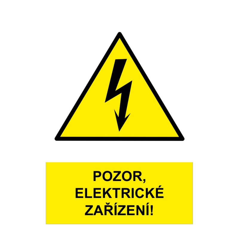Pozor elektrické zařízení