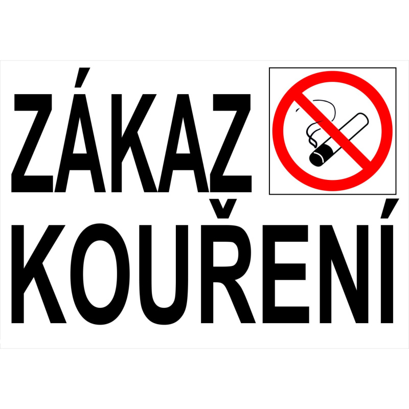 Tabulka Zákaz kouření 210 mm x 148 mm