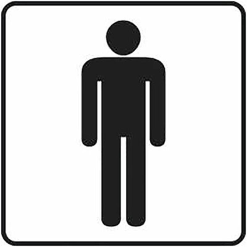 Fólie inverzní/transparentní – WC muži