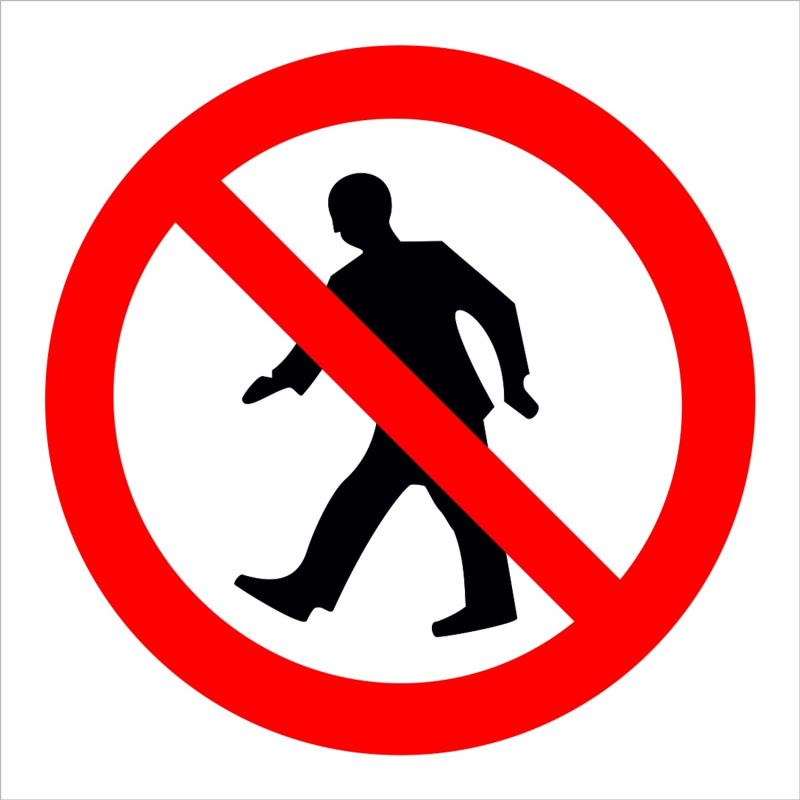 Vstup zakázán - symbol