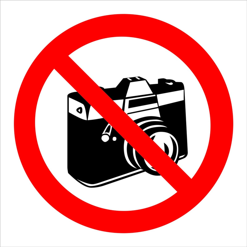 Zákaz fotografování - symbol