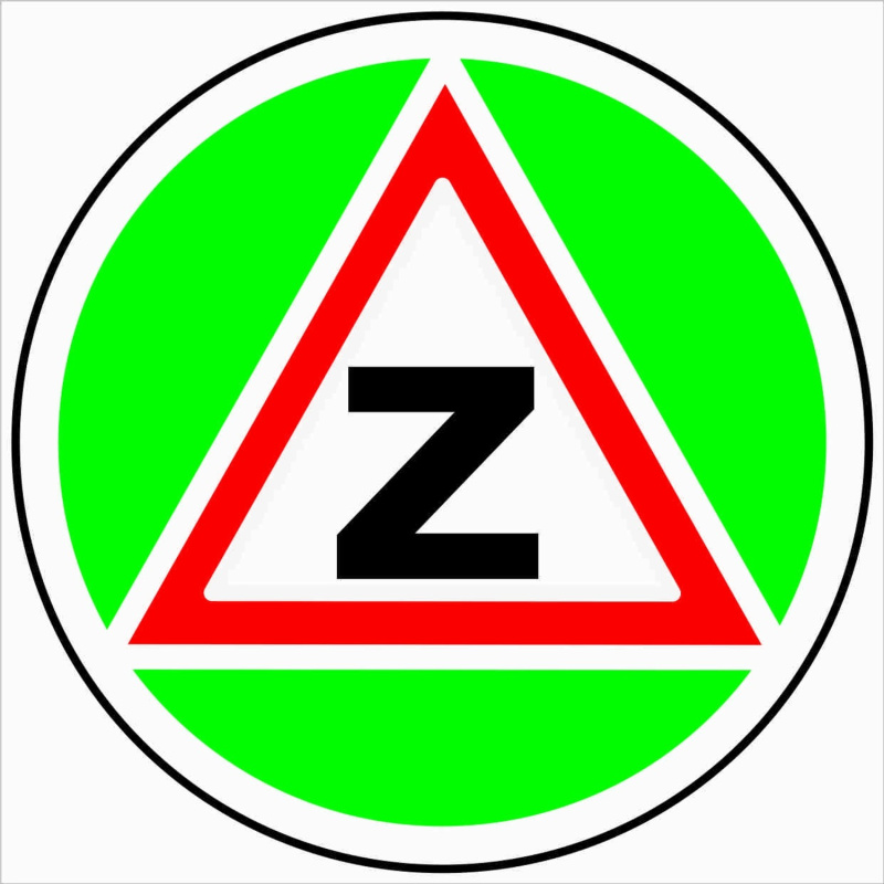 Začátečník, 50x50mm, samolepka