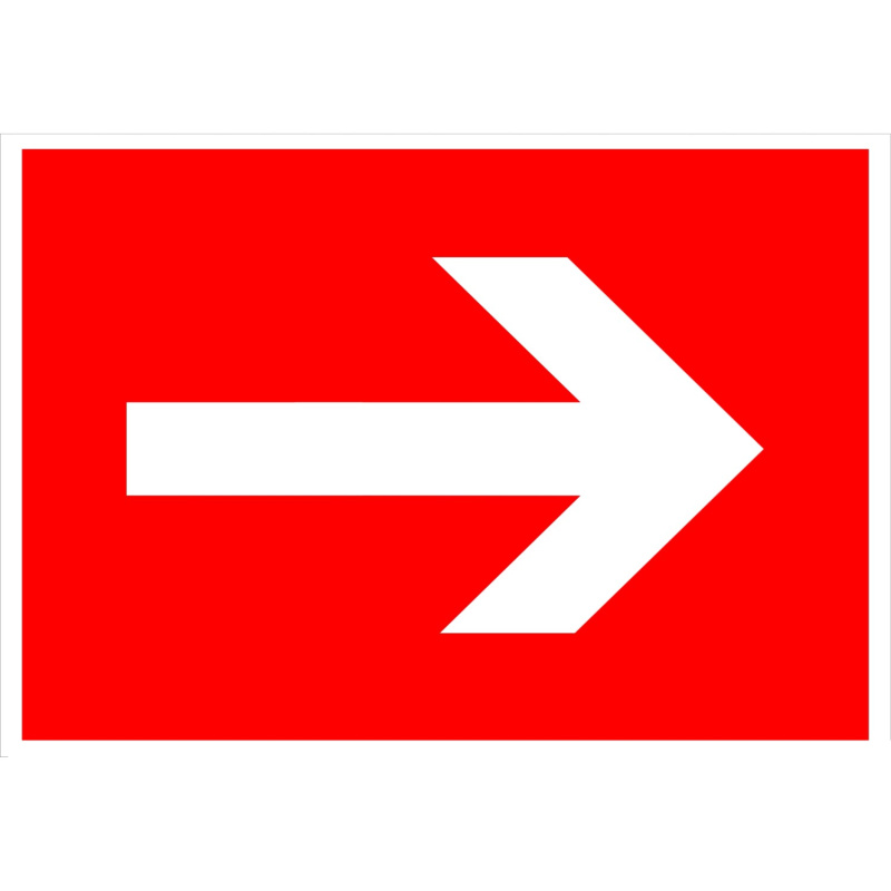 Tabulka FTL Šipka k vpravo 150 mm x 150 mm