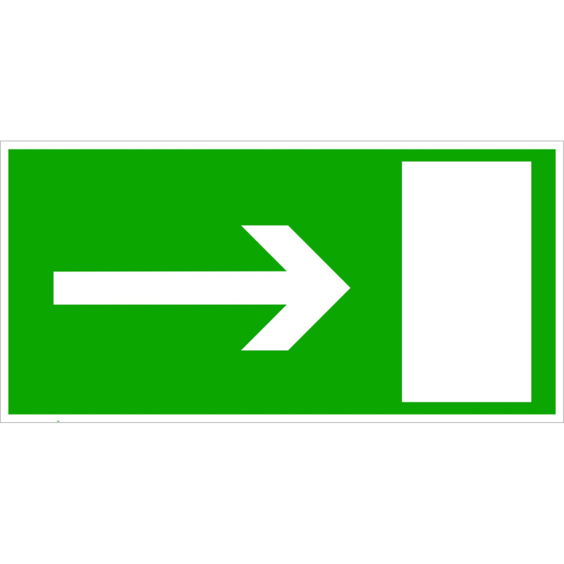 Tabulka FTL Směr k východu vpravo 200 mm x 100 mm