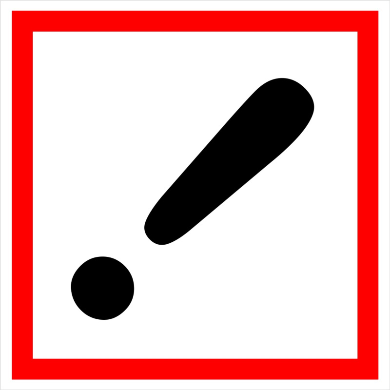 Symbol GHS 07 – dráždivé