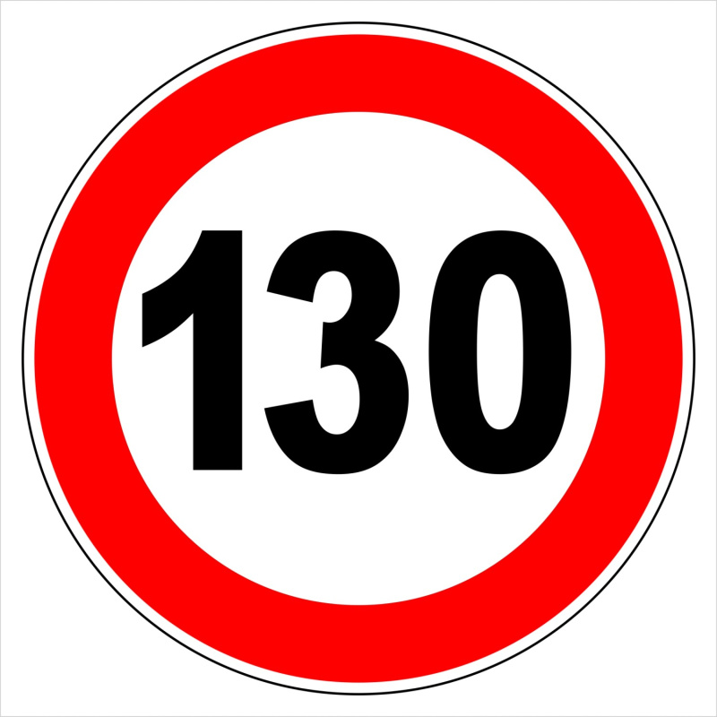 Fólie 130 km omezení 150 mm