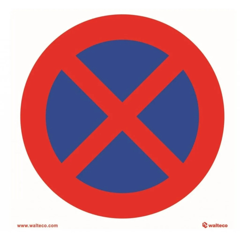Symbol Zákaz zastavení 150x150 mm fólie